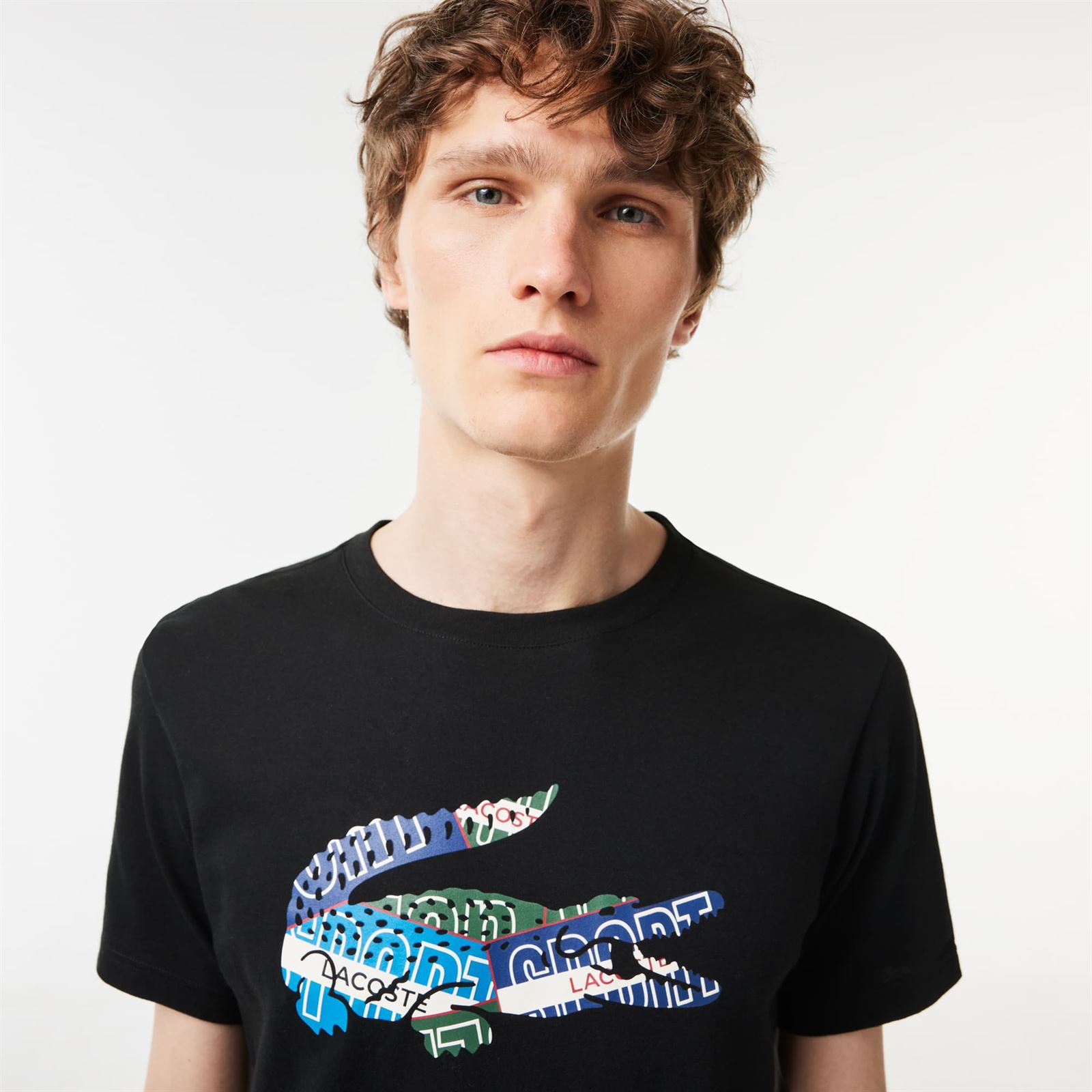 Camiseta Lacoste TH1801 00 031 noir - Imagen 1