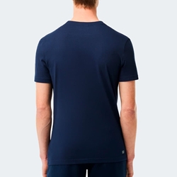 Camiseta LACOSTE TH2042 00 525 marine/blanc - Imagen 2