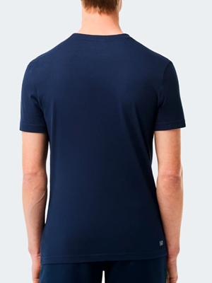 Camiseta LACOSTE TH2042 00 525 marine/blanc - Imagen 2