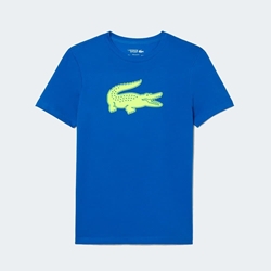 Camiseta LACOSTE TH2042 00 ETQ royaume/ jaune electrique - Imagen 1