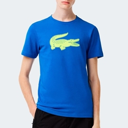 Camiseta LACOSTE TH2042 00 ETQ royaume/ jaune electrique - Imagen 2
