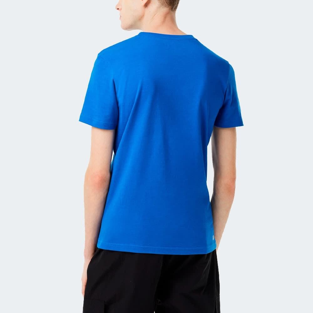 Camiseta LACOSTE TH2042 00 ETQ royaume/ jaune electrique - Imagen 3