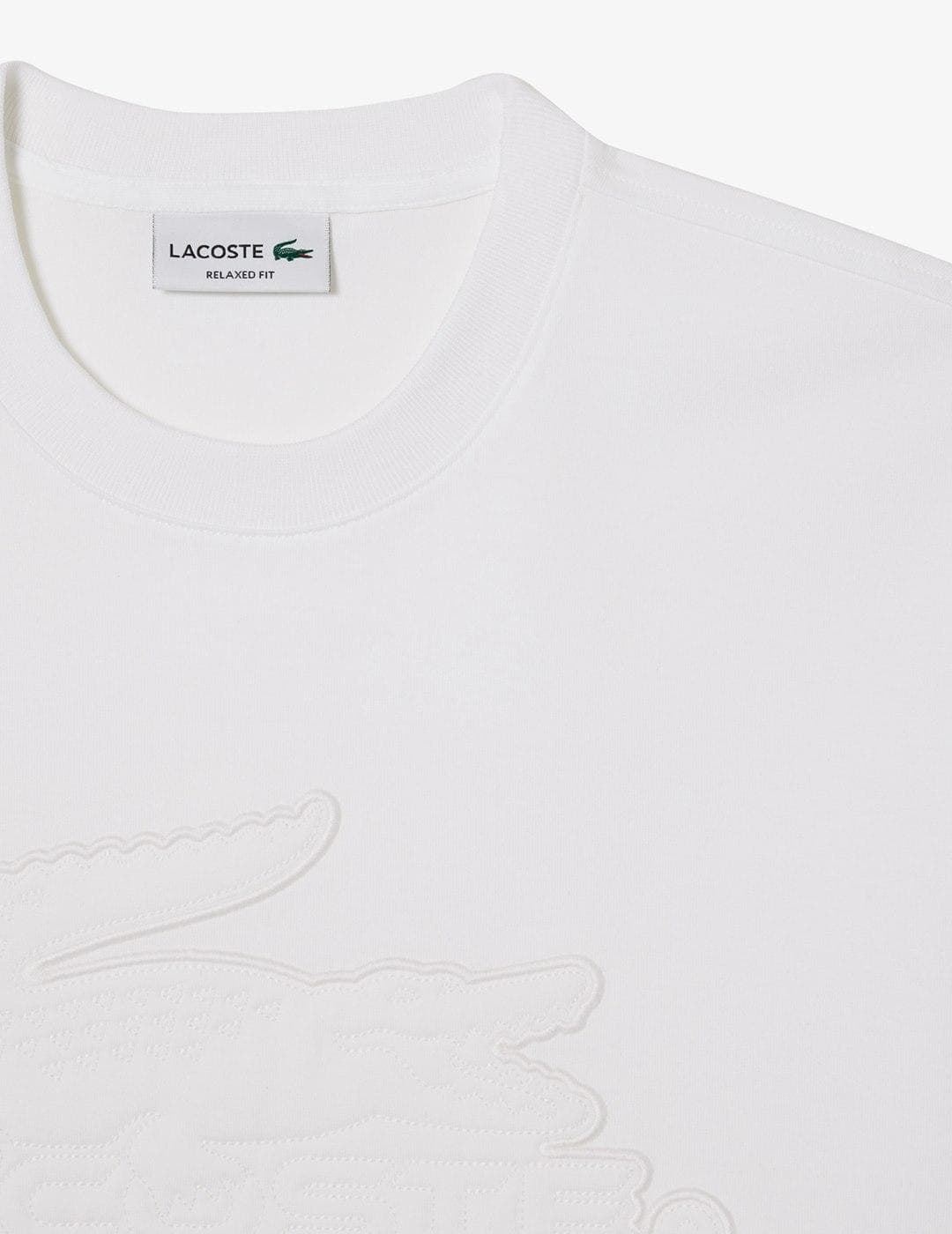 Camiseta Lacoste TH2104 00 001 blanc - Imagen 2