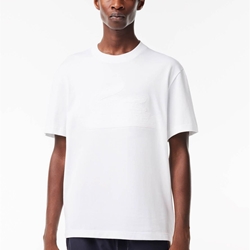 Camiseta Lacoste TH2104 00 001 blanc - Imagen 1