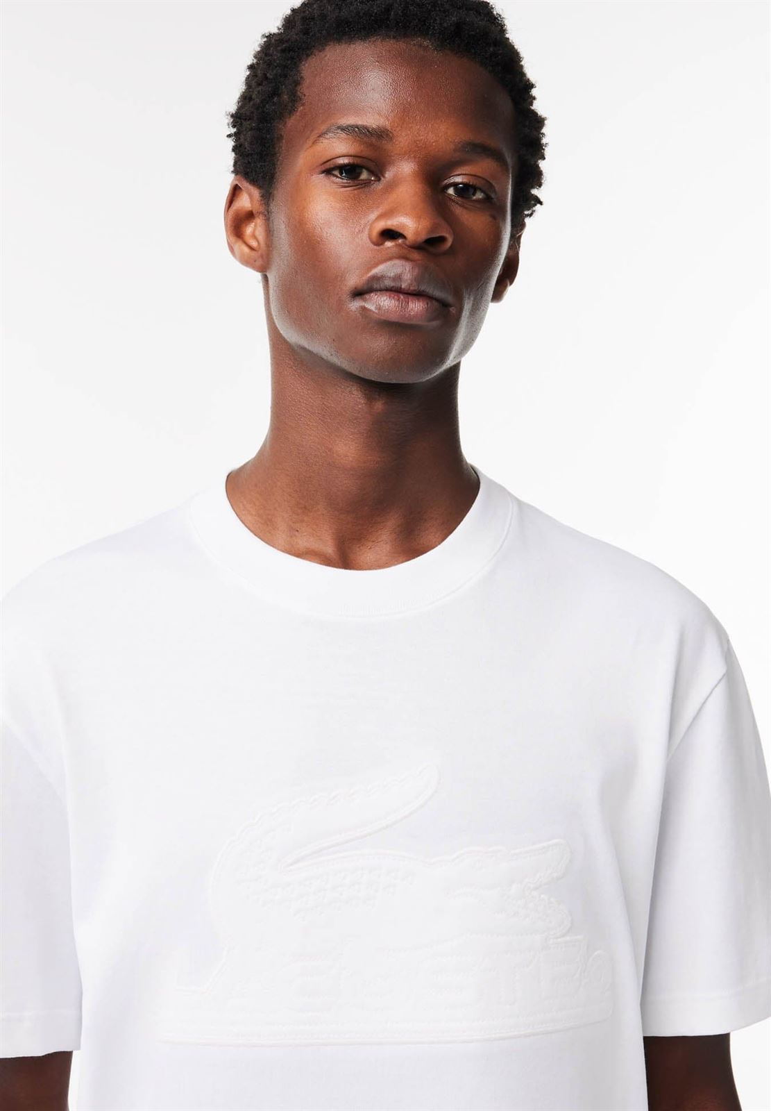 Camiseta Lacoste TH2104 00 001 blanc - Imagen 2