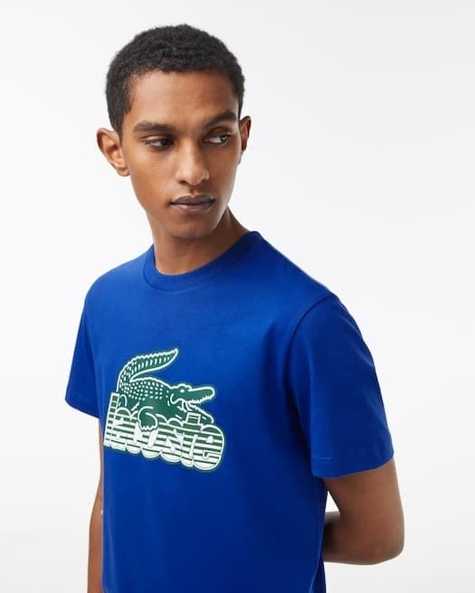 Camiseta LACOSTE TH5070 00 JQ0 cobalt - Imagen 3