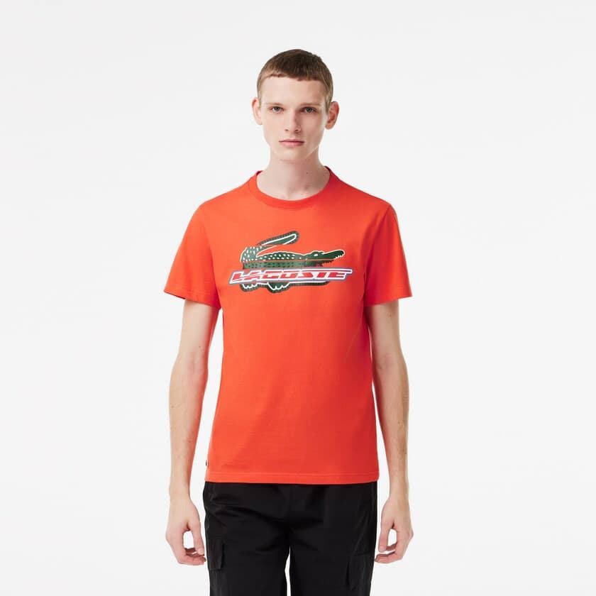 Camiseta LACOSTE TH5156 00 02K naranja - Imagen 1