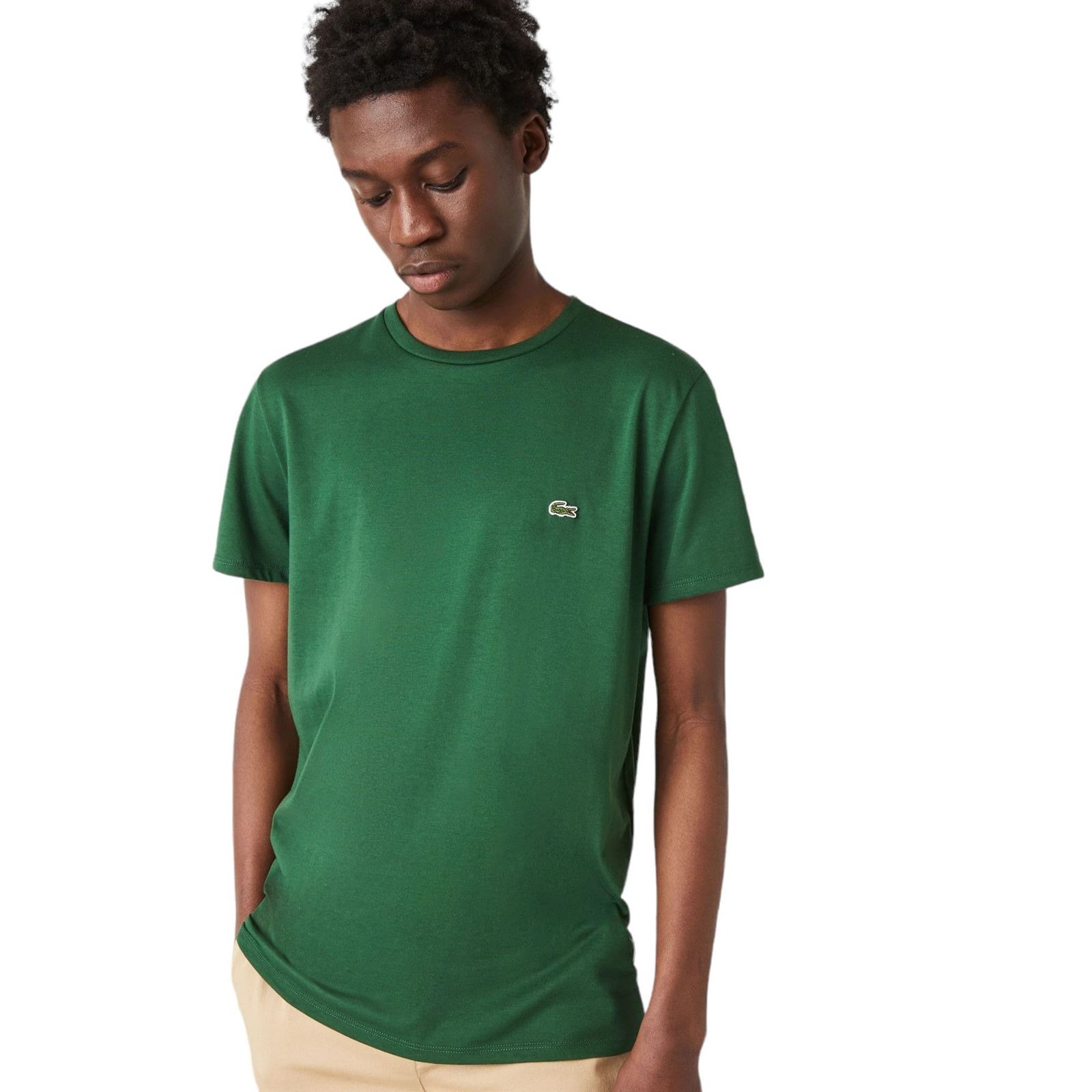 Camiseta Lacoste TH6709 00 132 vert - Imagen 4