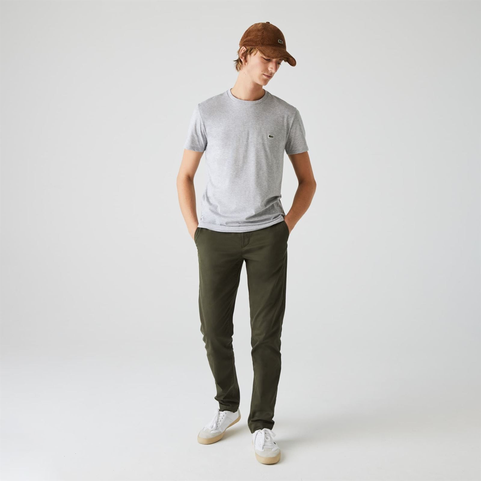 Camiseta Lacoste TH6709 00 CCA silver chine - Imagen 4