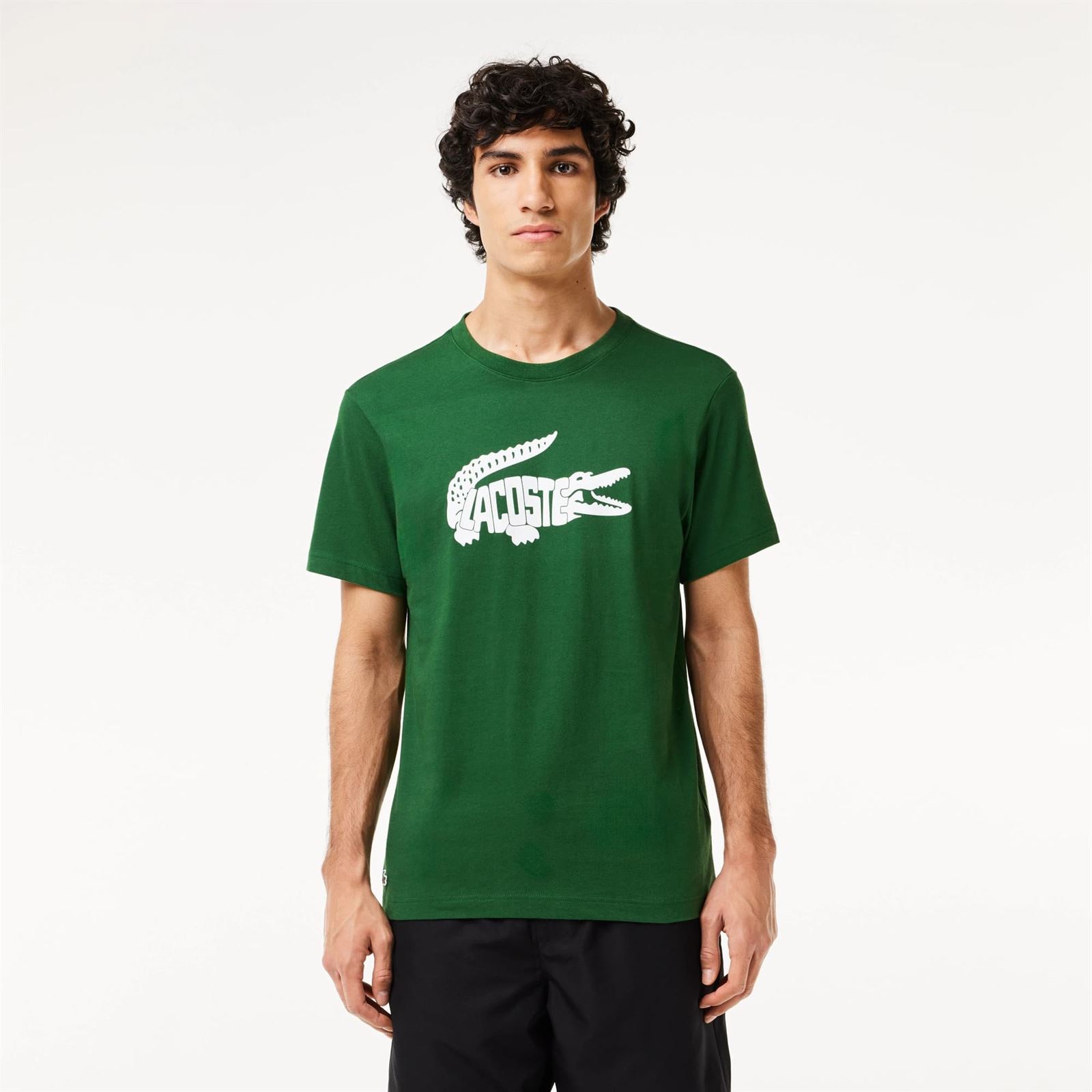 Camiseta Lacoste TH8937 00 291 vert/blanc - Imagen 2