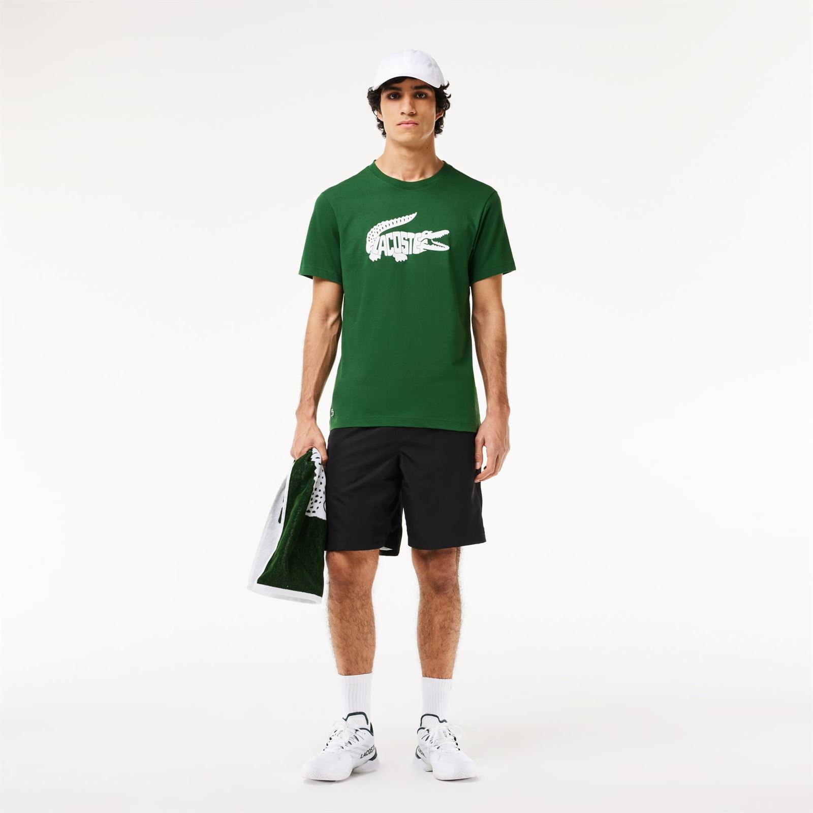 Camiseta Lacoste TH8937 00 291 vert/blanc - Imagen 3