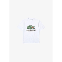 Camiseta Lacoste x Minecraft TH5038 00 001 blanco - Imagen 1