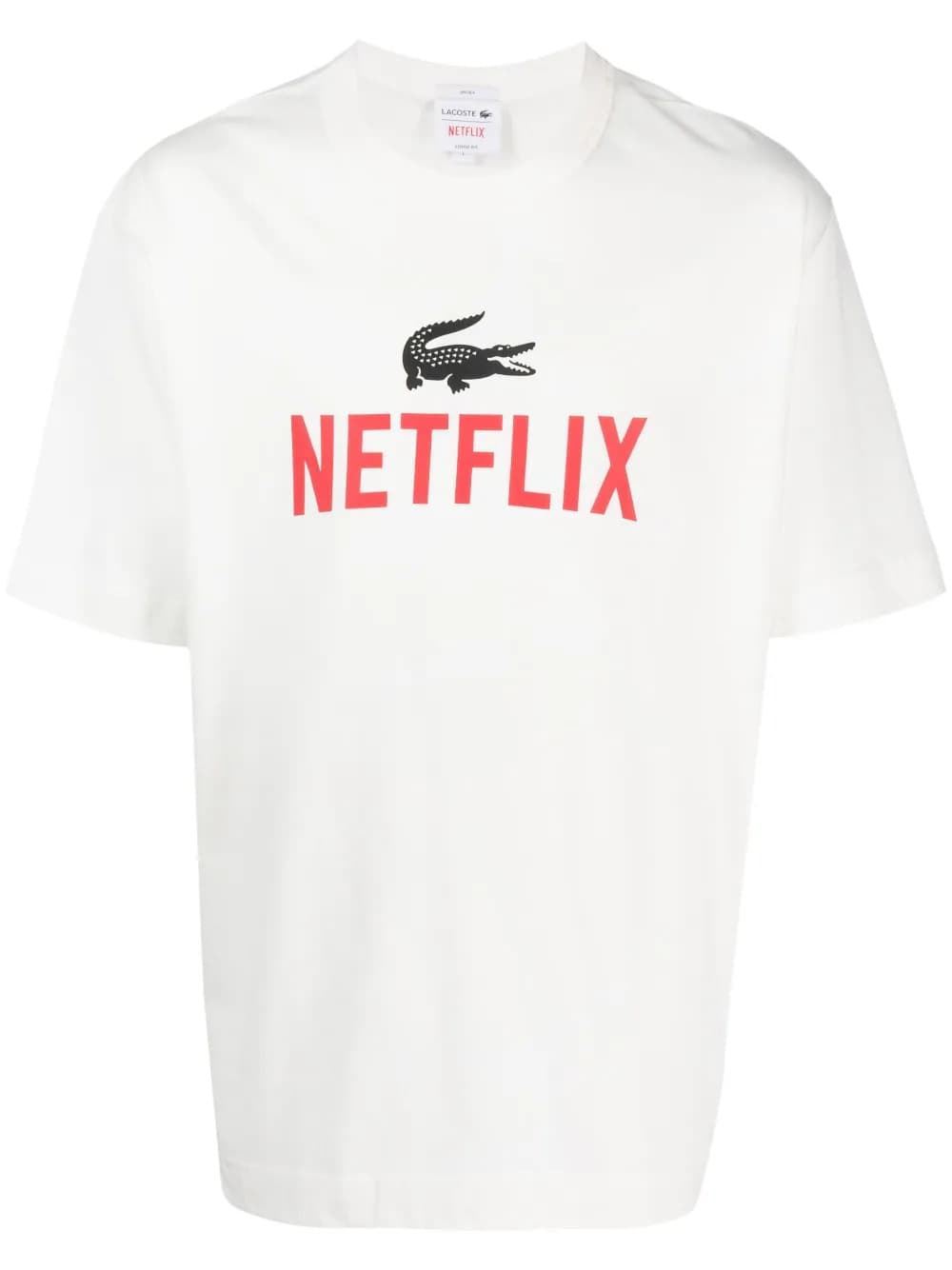 Camiseta Lacoste x Netflix TH7343 00 70V blanc - Imagen 2