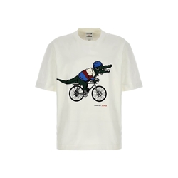 Camiseta Lacoste x Netflix TH8462 00 TIS blanc Sex Education - Imagen 1