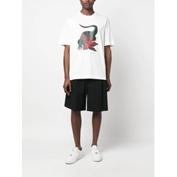 Camiseta Lacoste x Netflix TH8462 00 TIT blanc Stranger Things - Imagen 1