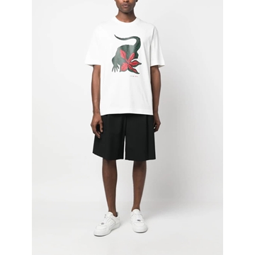 Camiseta Lacoste x Netflix TH8462 00 TIT blanc Stranger Things - Imagen 1