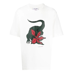 Camiseta Lacoste x Netflix TH8462 00 TIT blanc Stranger Things - Imagen 2