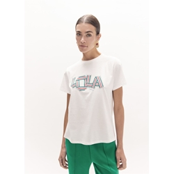Camiseta Lola Casademunt cuello caja White LF2615045 - Imagen 2