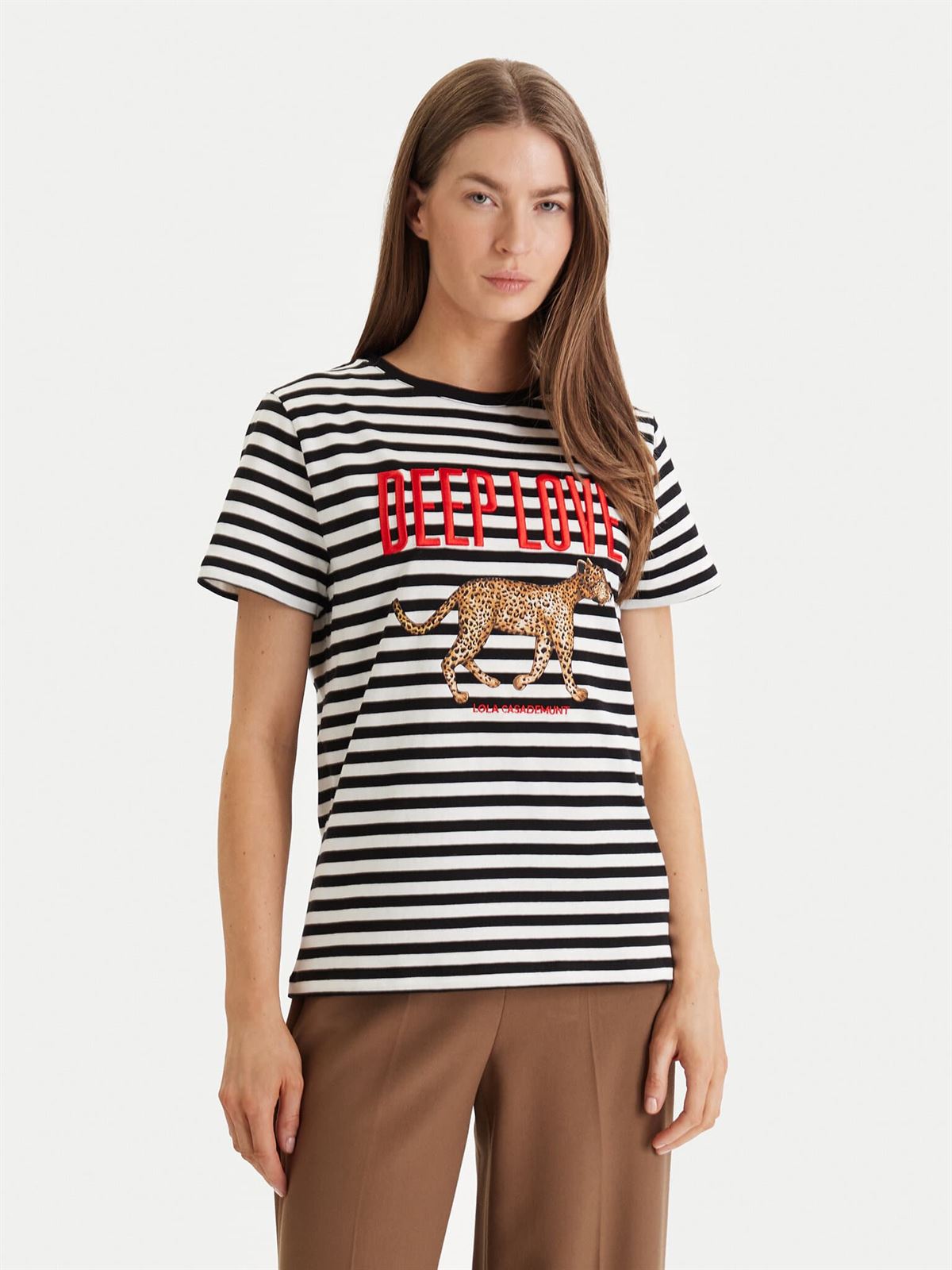 Camiseta LOLA CASADEMUNT LS2615107 20N CRUDO NEGRO - Imagen 1