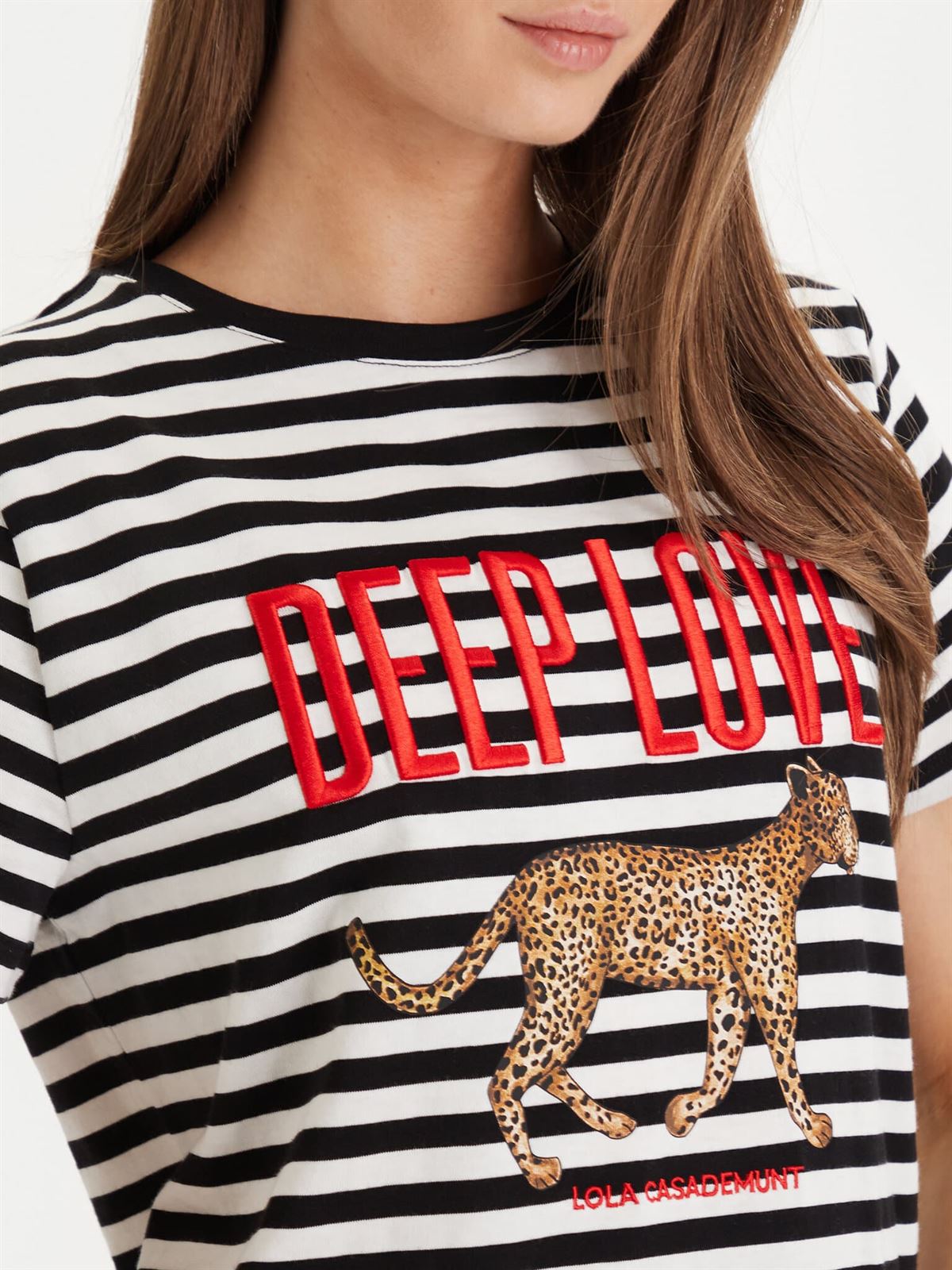 Camiseta LOLA CASADEMUNT LS2615107 20N CRUDO NEGRO - Imagen 4