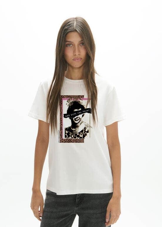 Camiseta Lola Casademunt Sra Lola estampado LF2615060 - Imagen 1