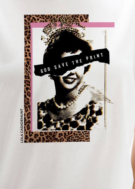 Camiseta Lola Casademunt Sra Lola estampado LF2615060 - Imagen 2