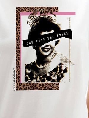 Camiseta Lola Casademunt Sra Lola estampado LF2615060 - Imagen 2