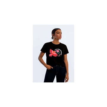 Camiseta Loro con Plumas Lola Casademunt LS2615030 - Imagen 2