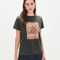 Camiseta Love Lola Casademunt Leopardo LS2615105 - Imagen 1