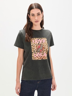 Camiseta Love Lola Casademunt Leopardo LS2615105 - Imagen 1