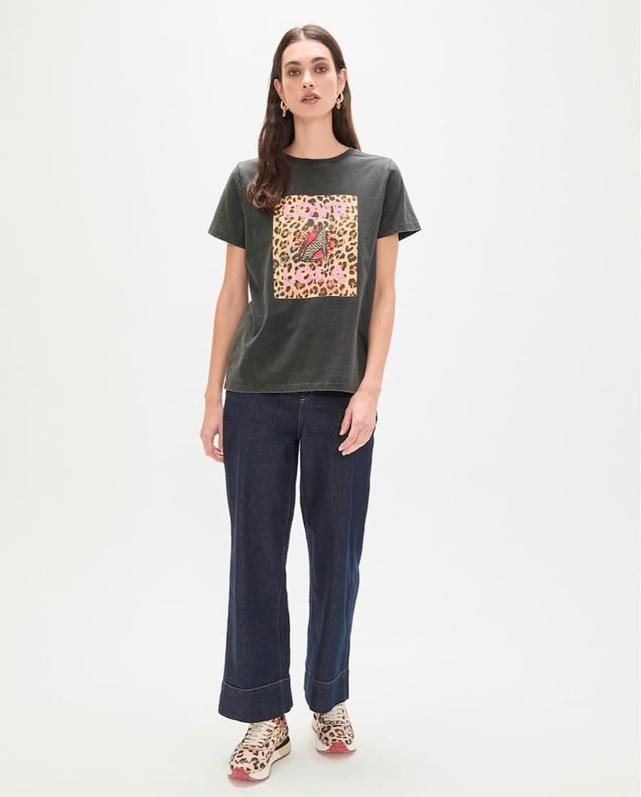 Camiseta Love Lola Casademunt Leopardo LS2615105 - Imagen 3
