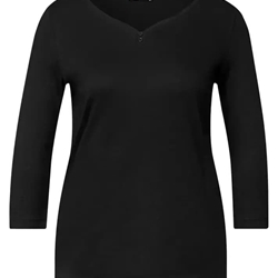 CAMISETA MANGA LARGA STREET ONE 323993  10001 NEGRO - Imagen 1