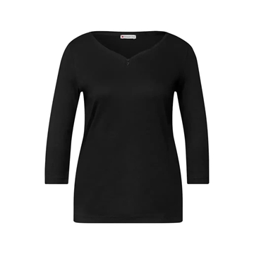 CAMISETA MANGA LARGA STREET ONE 323993  10001 NEGRO - Imagen 1