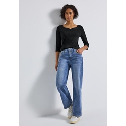 CAMISETA MANGA LARGA STREET ONE 323993 10001 NEGRO - Imagen 2
