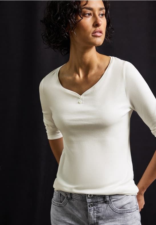 CAMISETA MANGA LARGA STREET ONE 323993 10108 BLANCO - Imagen 1