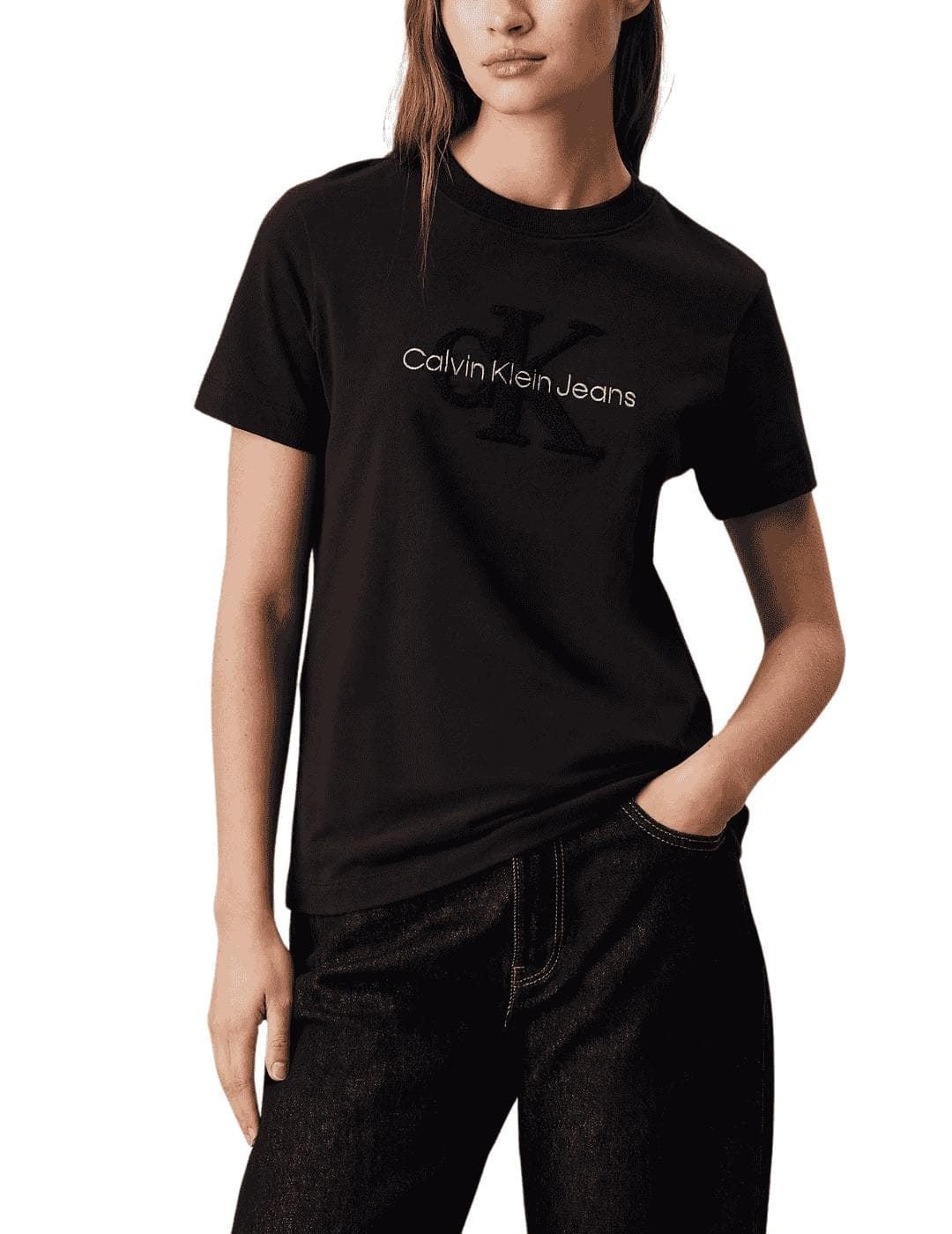 Camiseta Negra Calvin Klein J20J224244 BEH - Imagen 1