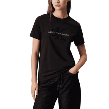 Camiseta Negra Calvin Klein J20J224244 BEH - Imagen 1