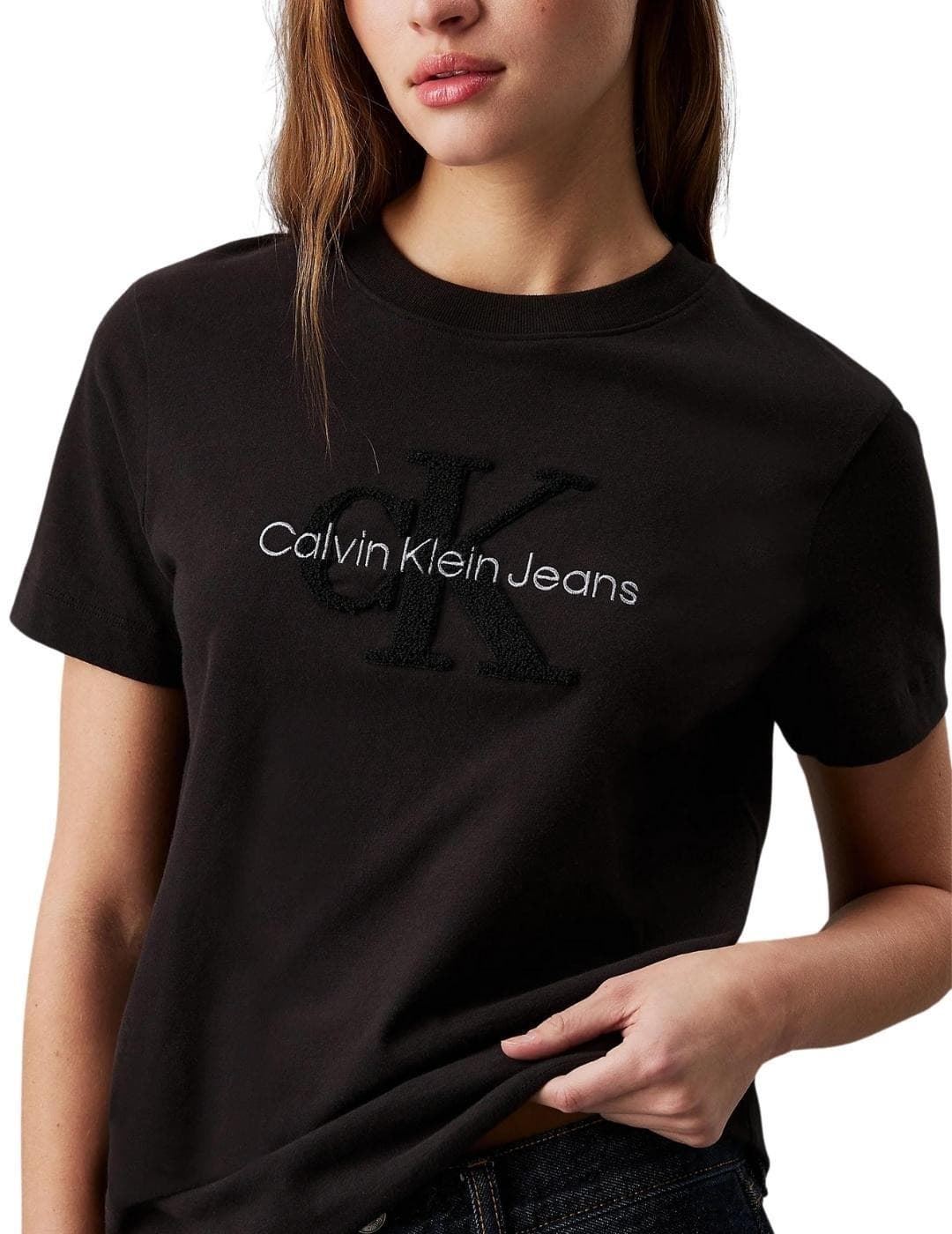 Camiseta Negra Calvin Klein J20J224244 BEH - Imagen 2