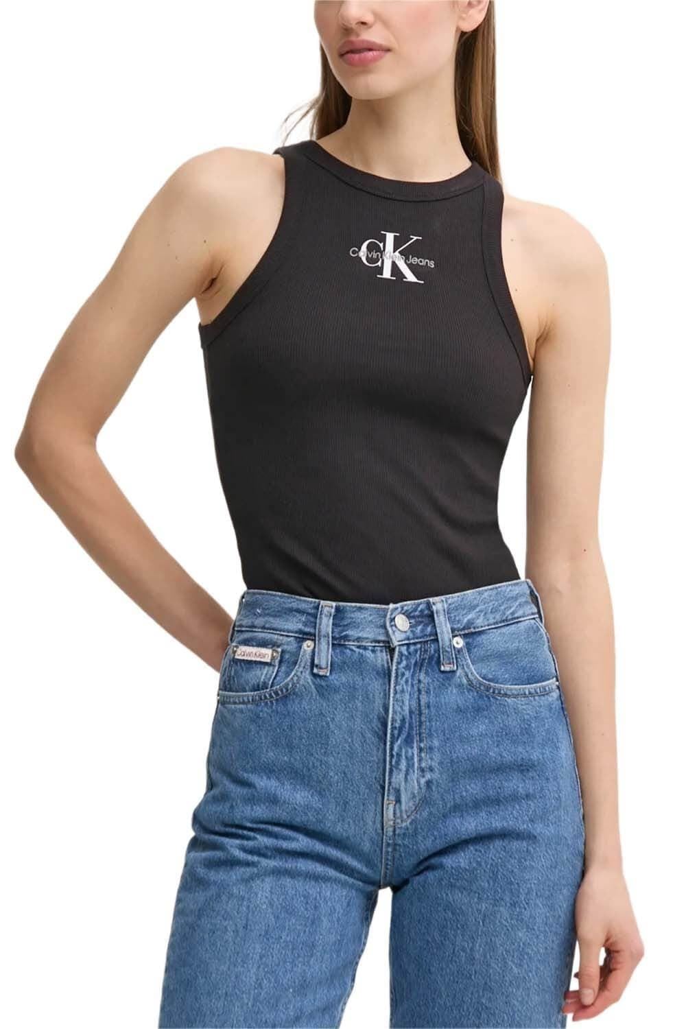 Camiseta Negra Calvin Klein Jeans Ck Black J20J225301 BEH - Imagen 1