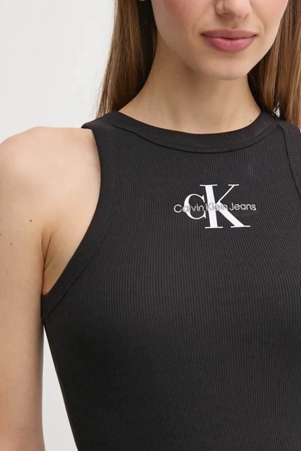 Camiseta Negra Calvin Klein Jeans Ck Black J20J225301 BEH - Imagen 4