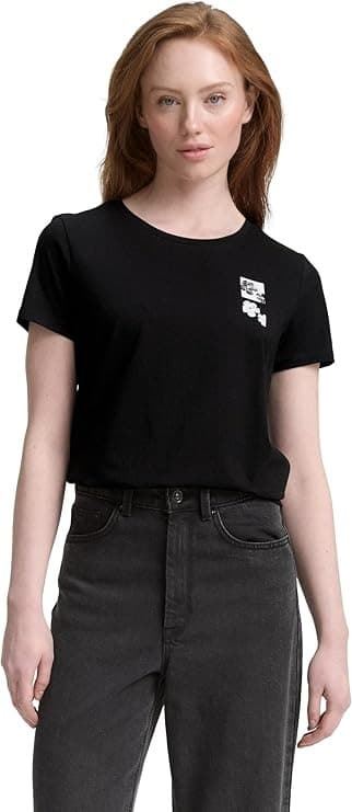 Camiseta Negra Tom Tailor T-shirt with print (Deep Black) 1047858 14482 - Imagen 1