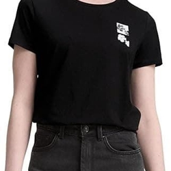 Camiseta Negra Tom Tailor T-shirt with print (Deep Black) 1047858 14482 - Imagen 1
