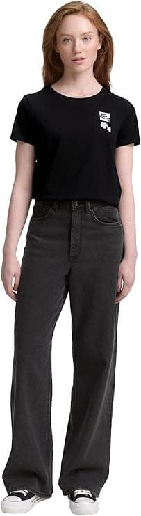 Camiseta Negra Tom Tailor T-shirt with print (Deep Black) 1047858 14482 - Imagen 2