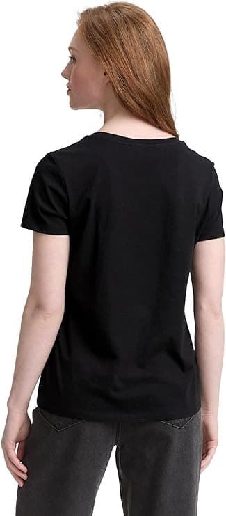 Camiseta Negra Tom Tailor T-shirt with print (Deep Black) 1047858 14482 - Imagen 3