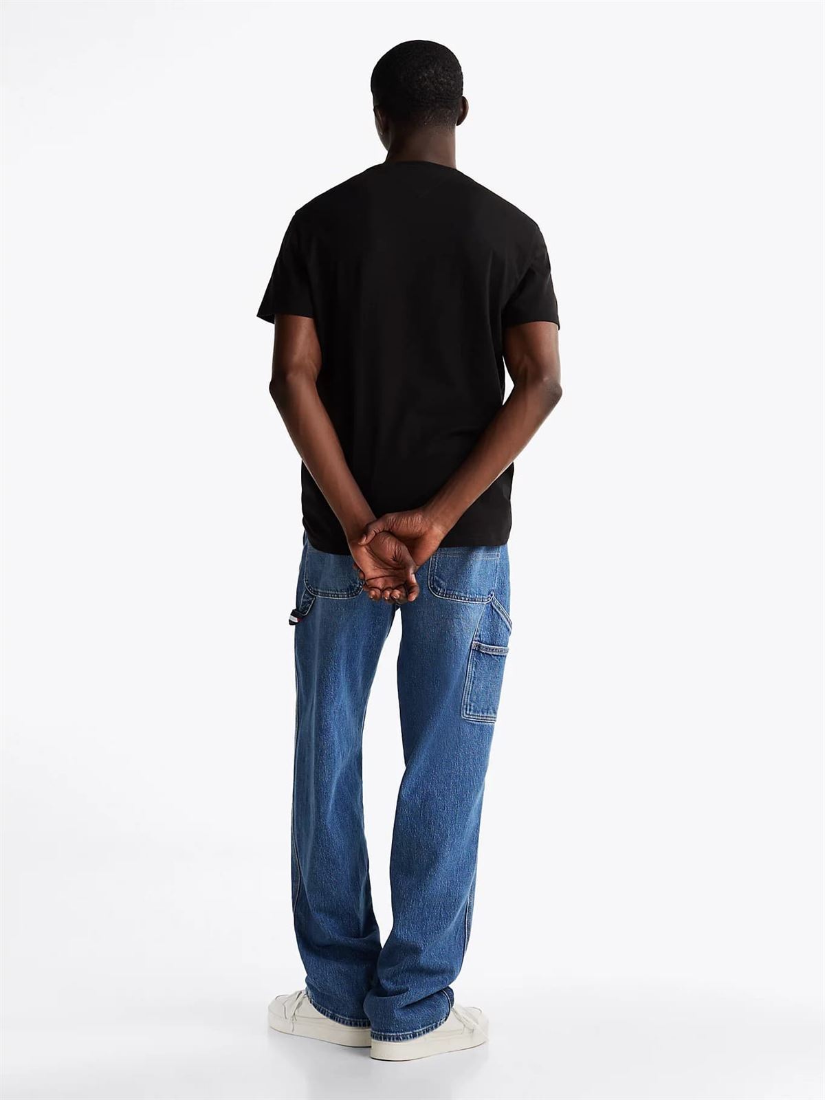 Camiseta Negra Tommy Jeans Tjm Slim WEntry Graphic Tee Ext - Imagen 5