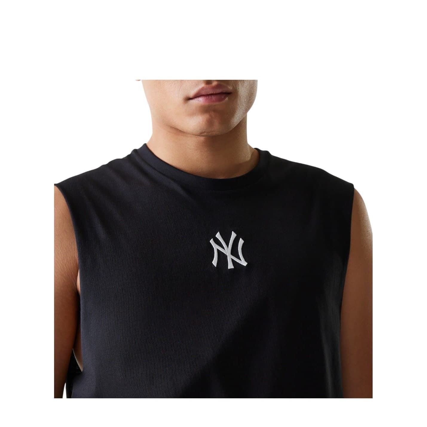 Camiseta NEW ERA 60691043 nos mlb midi sleeveless tee blk - Imagen 3