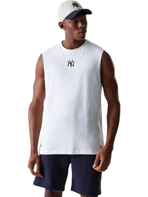 Camiseta NEW ERA 60691044 nos mlb midi sleeveless tee white - Imagen 1