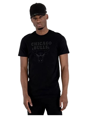 Camiseta New Era Nos Regular Tee Chicago Bulls Black - Imagen 1