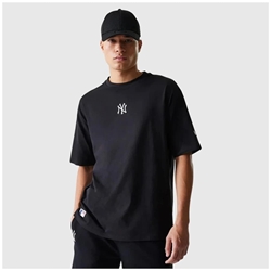 Camiseta New Era Oversized New York Yankees Essential Black 60675746 - Imagen 1
