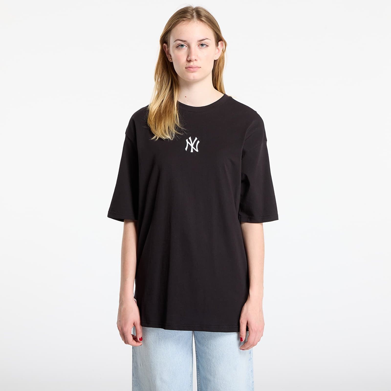 Camiseta New Era Oversized New York Yankees Essential Black 60675746 - Imagen 2